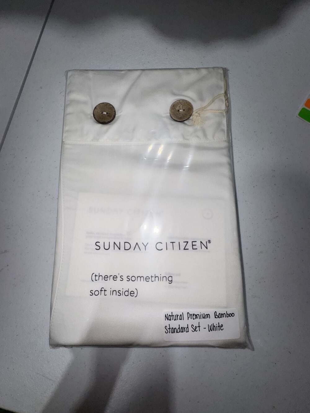Sunday Citizen Natural Premium Bamboo Standard Pillowcase Set - White